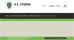 Desktop Screenshot of cesenacalcio.it